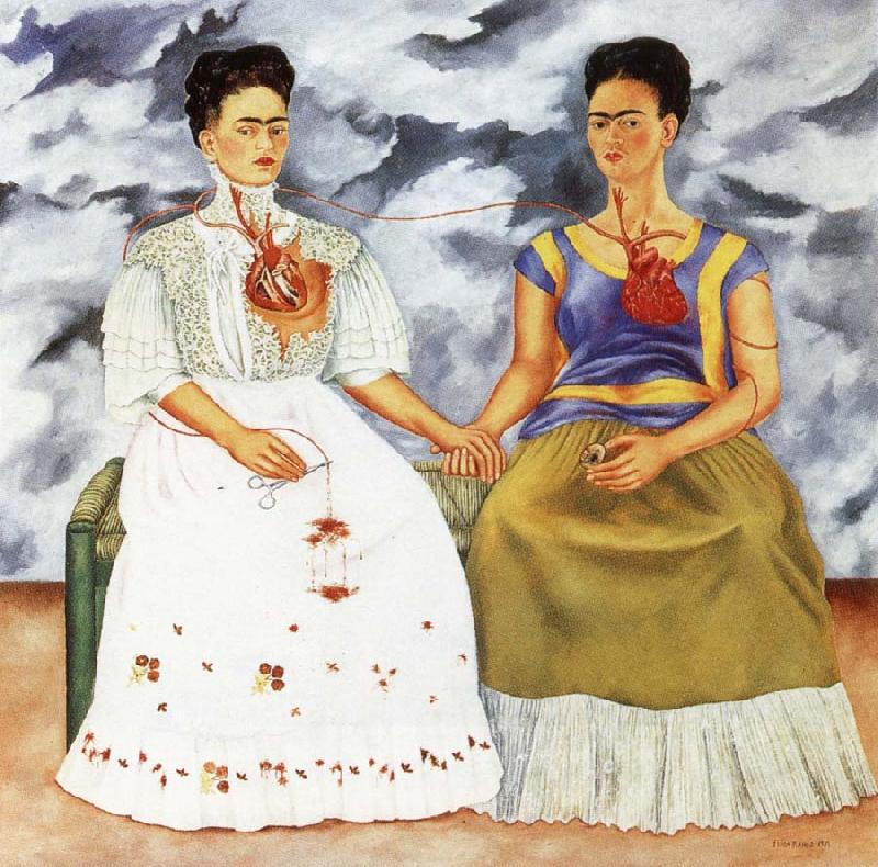 Frida Kahlo The two Frida-s oil painting image